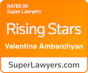 Rated by Super Lawyers Rising Stars Valentina Ambarchyan SuperLawyers.com